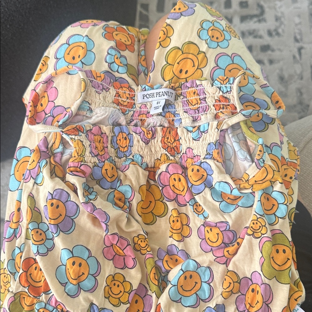 Posh Peanut Floral Jumpsuit - Orange and Purple - Picture 2 of 2